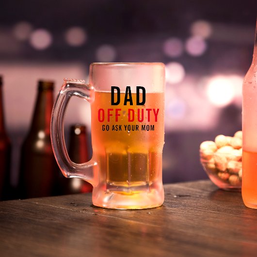 Vrij van Dienst | Grappige Vaderdag Bier Mok