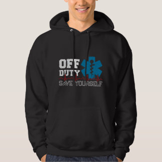 Vrij van Dienst Red jezelf - EMT Paramedicus - Med Hoodie