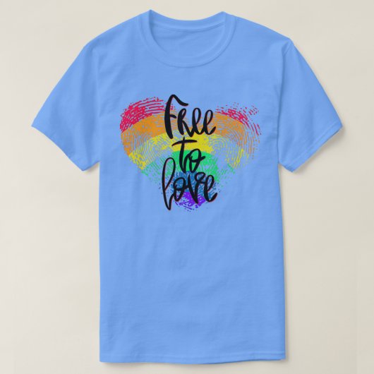 Vrij van liefde t-shirt (Design voorkant)