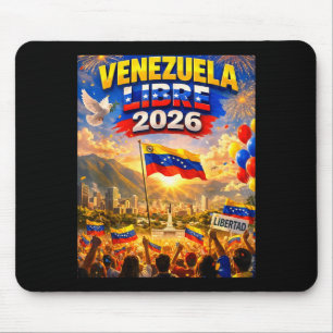 Vrij Venezuela 2026 Venezuela Hart Vlag  Muismat