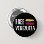Vrij Venezuela Ronde Button 5,7 Cm (Voorkant /achterkant)