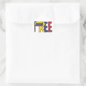 Vrij Venezuela Ronde Sticker (Tas)
