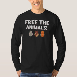 Vrij verkeer dierenwelzijn Vegan Protest Veggie 1 T-shirt