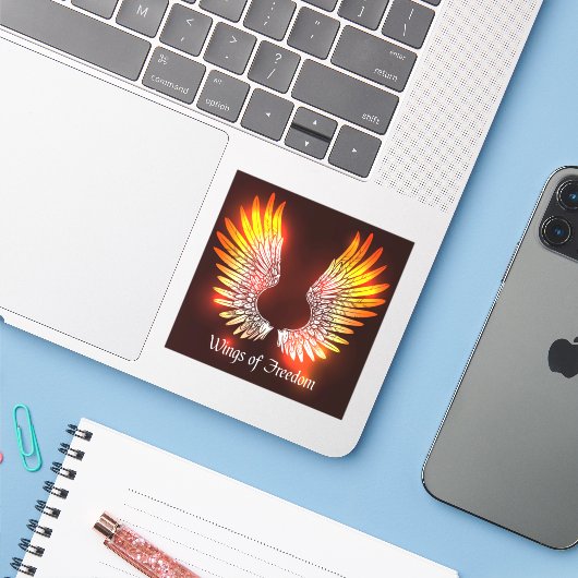 Vrij verkeer sticker (Laptop met iPhone)