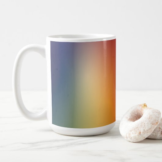 vrij verloop van verloopontwerp op koffie koffiemok (Met donut)