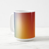 vrij verloop van verloopontwerp op koffie koffiemok (Voorkant links)