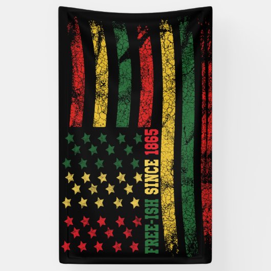 Vrij-vis sinds 1865 juni 1985 Spandoek (Verticaal)