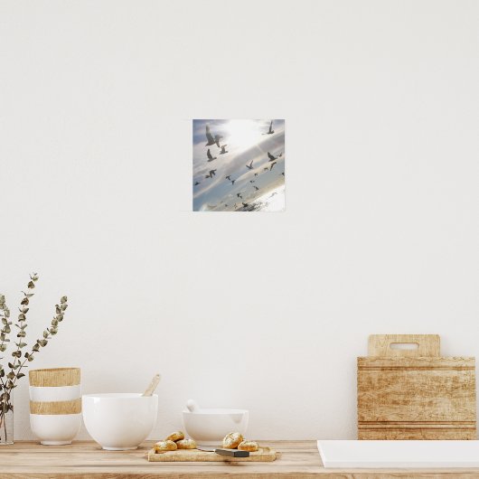 Vrij vliegen poster (Keuken)