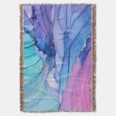 Vrij vloeiende texturen, luxe abstracte kunst. deken (Voorkant Verticaal)