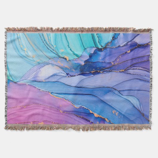 Vrij vloeiende texturen, luxe abstracte kunst. deken (Voorkant)