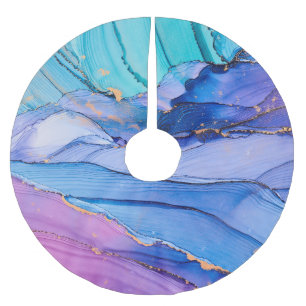 Vrij vloeiende texturen, luxe abstracte kunst. kerstboom rok