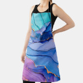 Vrij vloeiende texturen, luxe abstracte kunst. schort (Insitu)