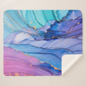 Vrij vloeiende texturen, luxe abstracte kunst. sherpa deken (Voorkant (horizontaal))