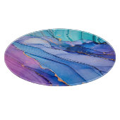 Vrij vloeiende texturen, luxe abstracte kunst. snijplank (Hoek)