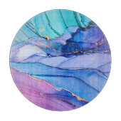 Vrij vloeiende texturen, luxe abstracte kunst. snijplank (Voorkant)