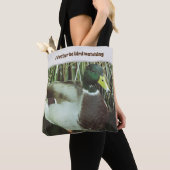 Vrij vogelkijken naar Mallard Duck Lake Bird Tote Bag (Dichtbij)