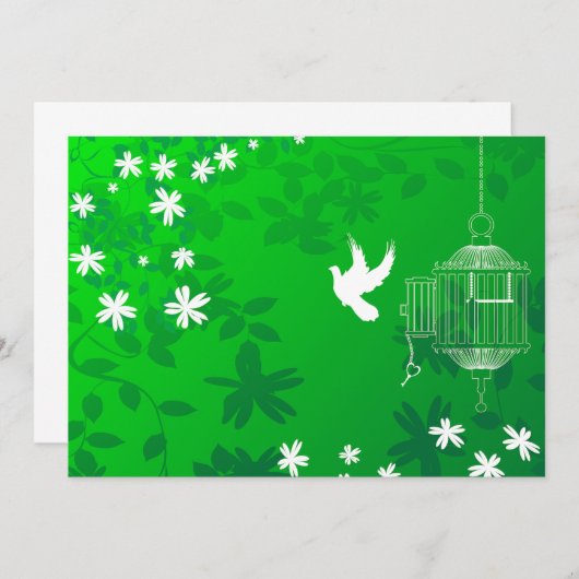 Vrij-vogeluitvindingen Kaart (Voorkant / Achterkant)