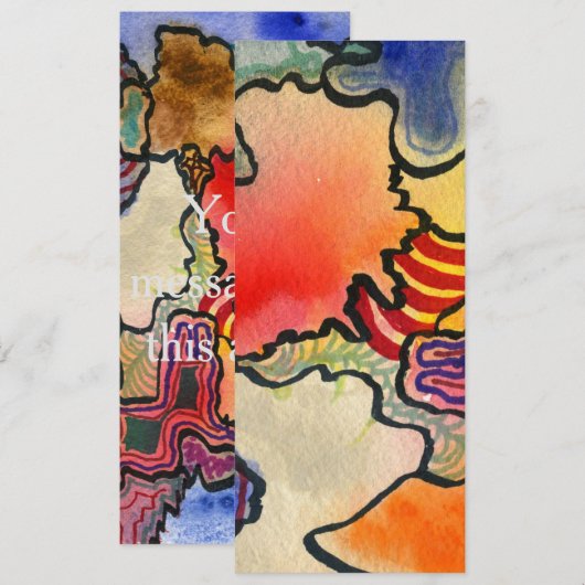 Vrij vormen abstracte, koele en hete kleurencellen kaart (Voorkant / Achterkant)