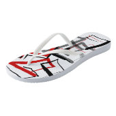 Vrij vormig zuszag teenslippers (Schuin)