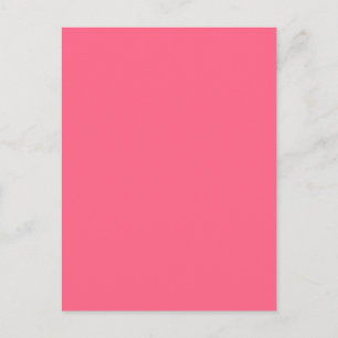 VRIJ WATERMELON PINK (effen kleurachtergrond) ~ Briefkaart