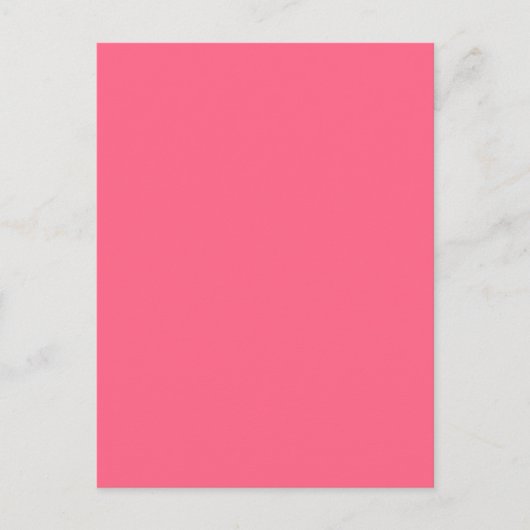 VRIJ WATERMELON PINK (effen kleurachtergrond) ~ Briefkaart (Voorkant)