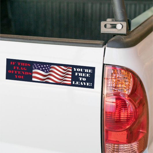 vrij weg te gaan bumpersticker (Op Truck)