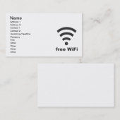VRIJ WIFI Vector COMPUTER INTERNET ADVERTEREN Visitekaartje (Voorkant / Achterkant)