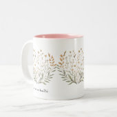 Vrij, wild en mooi: Floral Boho Mok (Voorkant links)