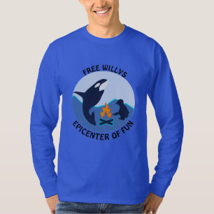 Vrij Willy Blauwe Walvis haalt niets uit bij Orca T-shirt