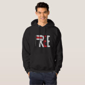Vrij Wit-Rusland Hoodie (Voorkant volledig)