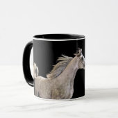 vrij zijn. collectie. arabisch grijs mok (Voorkant links)