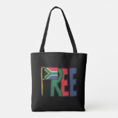 Vrij Zuid-Afrika Tote Bag (Achterkant)