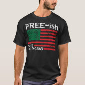 Vrij, zwart, sinds 1865, juni 1965 t-shirt (Voorkant)