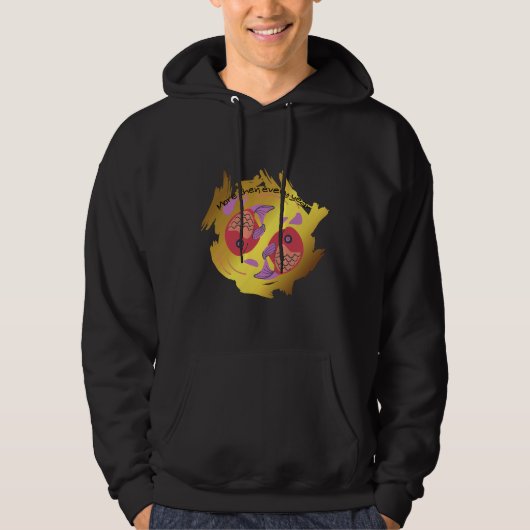 Vrij zwemmen Vissen Hoodie (Voorkant)