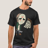 Vrijdag 12e Funny Halloween Horror Movie Humor T-shirt (Voorkant)