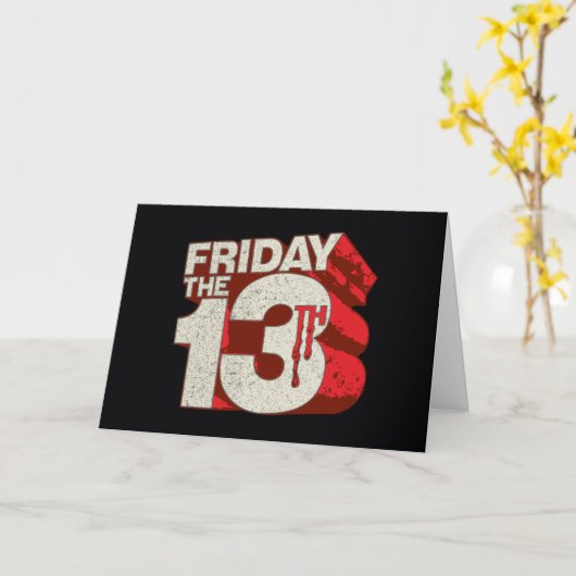 Vrijdag 13 | 3D-gestapelde bloeding Kaart (Gele Bloem)