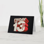Vrijdag 13 | 3D-gestapelde bloeding Kaart (Voorkant)