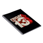 Vrijdag 13 | 3D-gestapelde bloeding Notitieboek (Rechterzijde)