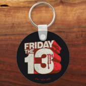 Vrijdag 13 | 3D-gestapelde bloeding Sleutelhanger (Voorkant)