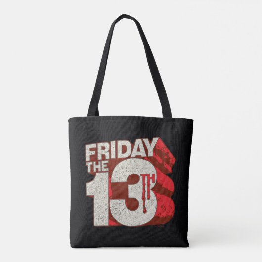 Vrijdag 13 | 3D-gestapelde bloeding Tote Bag (Achterkant)