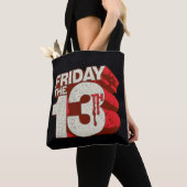 Vrijdag 13 | 3D-gestapelde bloeding Tote Bag (Dichtbij)