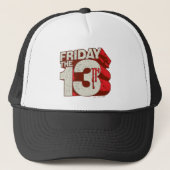 Vrijdag 13 | 3D-gestapelde bloeding Trucker Pet (Voorkant)