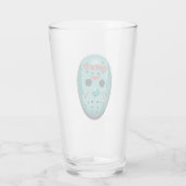 Vrijdag 13 | Blauw Hockey Mask Graphic Glas (Achterkant)