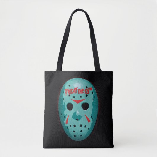 Vrijdag 13 | Blauw Hockey Mask Graphic Tote Bag (Voorkant)