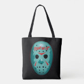 Vrijdag 13 | Blauw Hockey Mask Graphic Tote Bag (Achterkant)