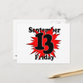 Vrijdag 13 briefkaart