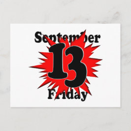 Vrijdag 13 briefkaart