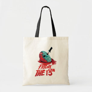 Vrijdag 13 Eeuwen door blauw Hockey Mask Tote Bag
