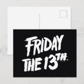 Vrijdag 13 | Gestapeld gedopte Logo Briefkaart (Voorkant / Achterkant)