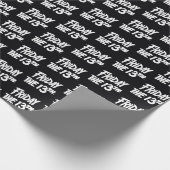 Vrijdag 13 | Gestapeld gedopte Logo Cadeaupapier (Hoek)